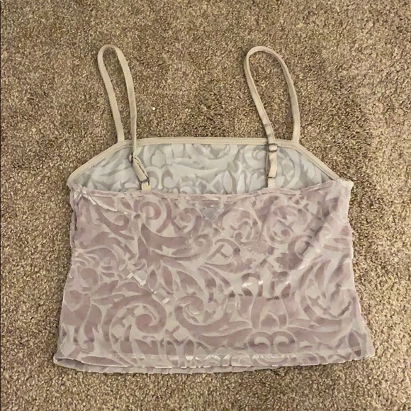 Forever 21 Tan Velvet Party Tank Top - Picture 2 of 4